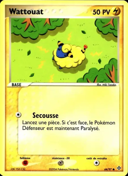 Wattouat, carte Pokémon DR 64 — extension EX Dragon
