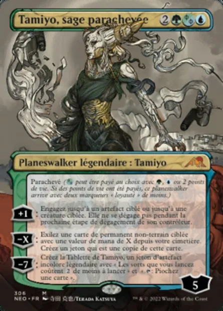 Tamiyo, sage parachevée, carte Magic NEO 306 — extension Kamigawa: La Dynastie Néon