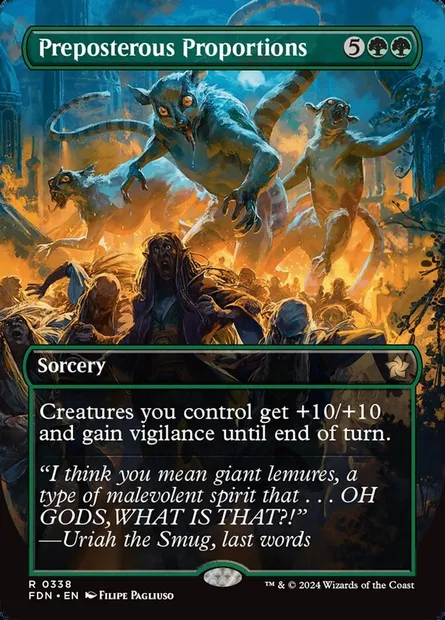 Preposterous Proportions, Magic card FDN 338 — Foundations set