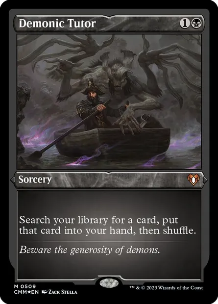 Demonic Tutor, Magic card CMM 509 — Commander Masters set
