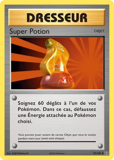 Super Potion, carte Pokémon EVO 87 — extension Évolutions
