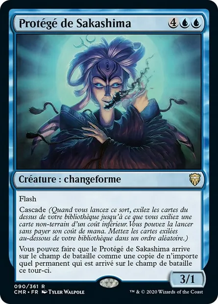 Protégé de Sakashima, carte Magic CMR 90 — extension Commander Legends