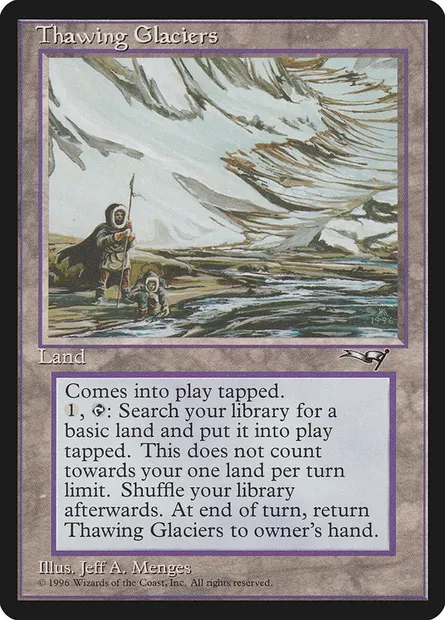 Thawing Glaciers, Magic card ALL 144 — Alliances set