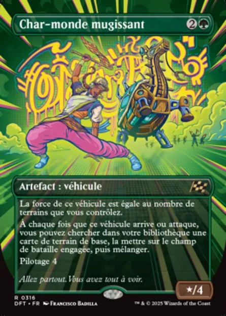 Char-monde mugissant, carte Magic DFT 316 — extension Aetherdrift