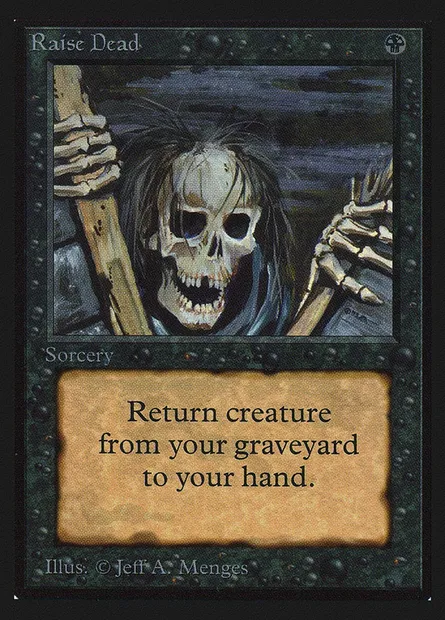 Raise Dead, Magic card CEI 123 — Intl. Collectors' Edition set