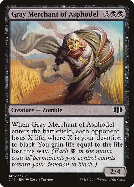 Gray Merchant of Asphodel, Magic card C14 146 — Commander 2014 set