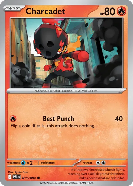 Charcadet, Pokémon card PBL 011 — Pitch Black set