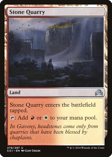 Stone Quarry, Magic card SOI 279 — Shadows over Innistrad set