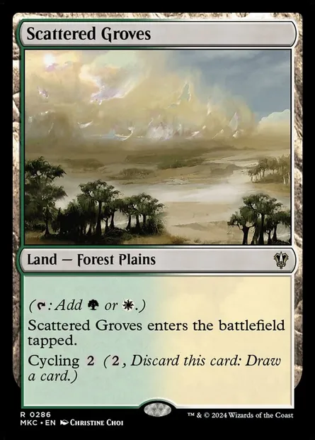 Scattered Groves, Magic card MKC 286 — Murders at Karlov Manor Commander set