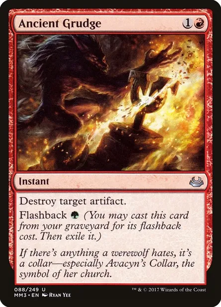 Ancient Grudge, Magic card MM3 88 — Modern Masters 2017 set