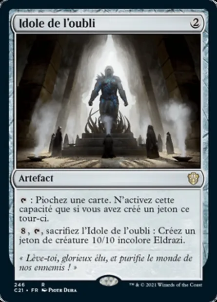 Idole de l'oubli, carte Magic C21 246 — extension Commander 2021