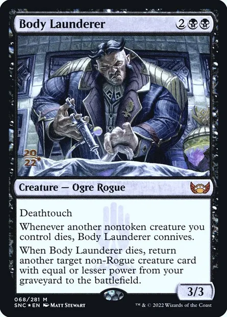 Body Launderer, Magic card PSNC 68s — Streets of New Capenna Promos set