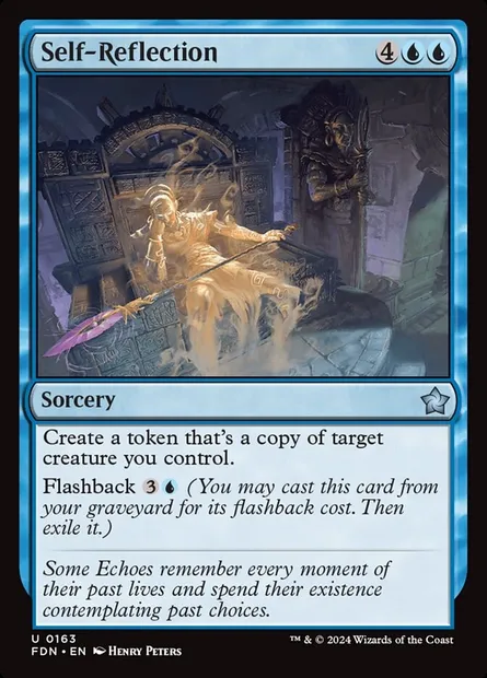 Self-Reflection, Magic card FDN 163 — Foundations set