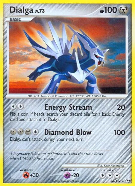 Dialga, Pokémon card PL 23 — Platinum set