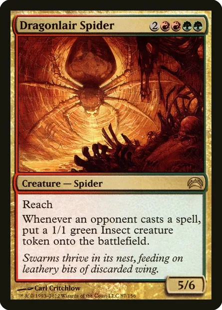 Dragonlair Spider, Magic card PC2 87 — Planechase 2012 set
