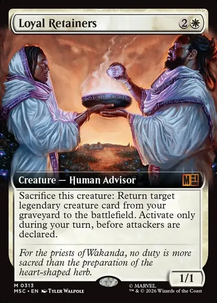 Loyal Retainers, Magic card MSC 313 — Marvel Super Heroes Commander set