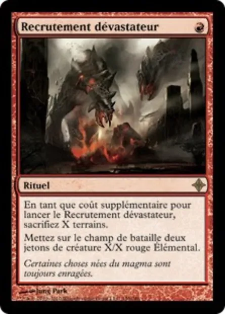 Recrutement dévastateur, carte Magic ROE 140 — extension L'ascension des Eldrazi