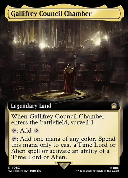 Gallifrey Council Chamber, Magic card WHO 1053 — Doctor Who set