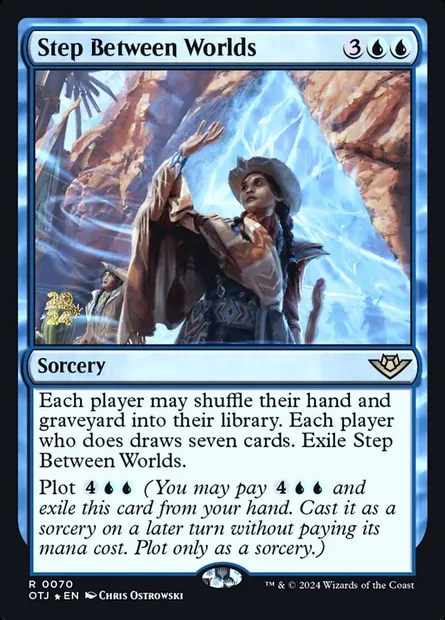 Step Between Worlds, Magic card POTJ 70s — Outlaws of Thunder Junction Promos set