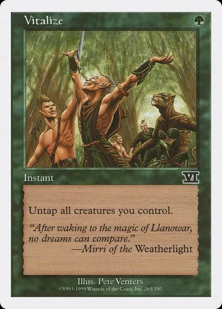Vitalize, Magic card 6ED 265 — Classic Sixth Edition set