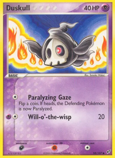 Duskull, Pokémon card DX 58 — Deoxys set