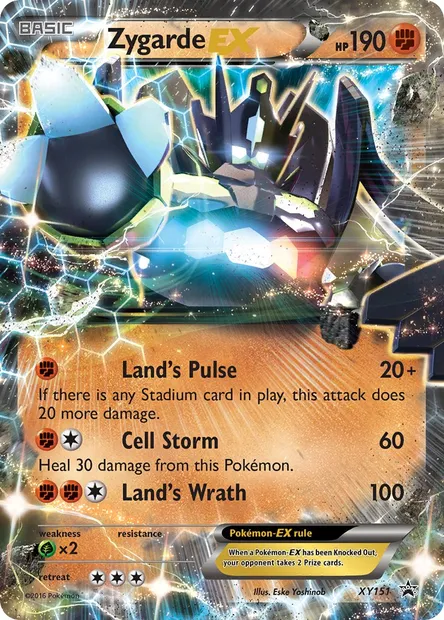 Zygarde EX, Pokémon card XY 151 — XY Black Star Promos set