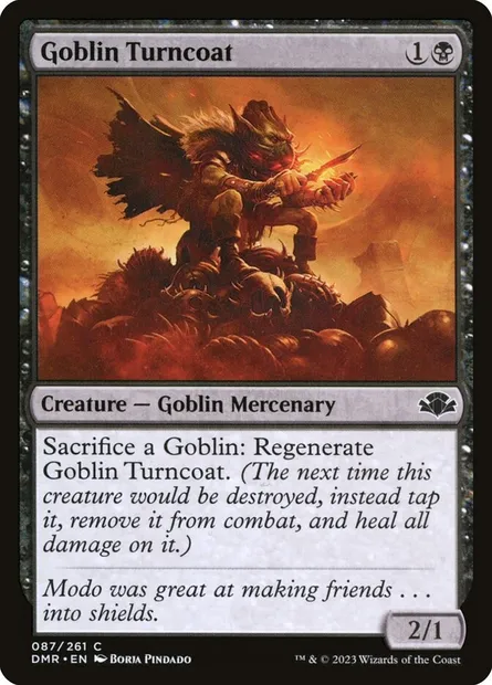 Goblin Turncoat, Magic card DMR 87 — Dominaria Remastered set