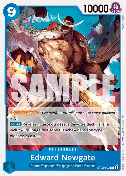 Edward Newgate, carte One Piece ST22-003 — extension ACE ET NEWGATE