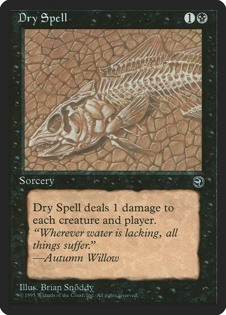 Sort de dessèchement, carte Magic HML 46a — extension Terres Natales