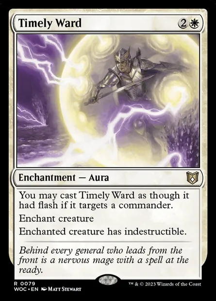 Timely Ward, Magic card WOC 79 — Wilds of Eldraine Commander set
