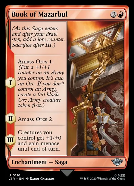 Book of Mazarbul, Magic card LTR 116 — The Lord of the Rings: Tales of Middle-earth set