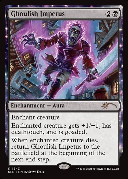 Impetus morbide, carte Magic SLD 1843 — extension Secret Lair Drop