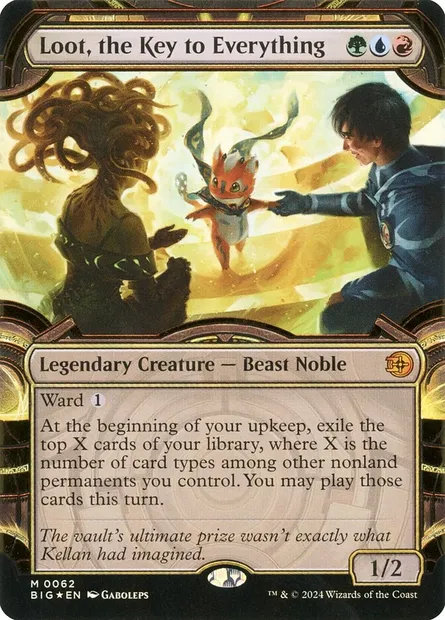 Loot, the Key to Everything, Magic card BIG 62 — The Big Score set