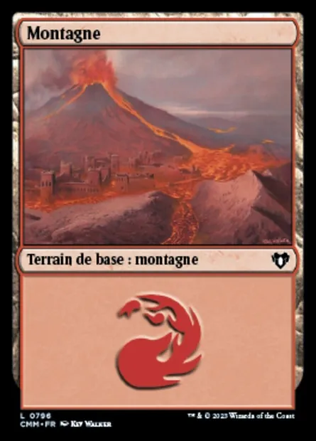 Montagne, carte Magic CMM 796 — extension Commander Masters