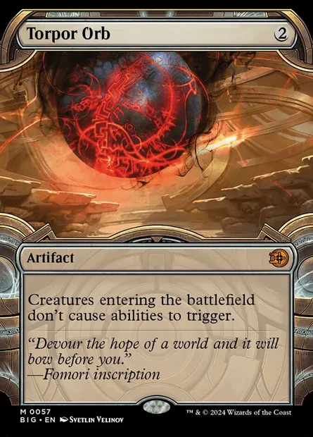Torpor Orb, Magic card BIG 57 — The Big Score set
