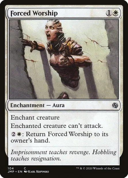 Forced Worship, Magic card JMP 104 — Jumpstart set