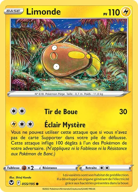 Limonde, carte Pokémon SIT 055 — extension Tempête Argentée