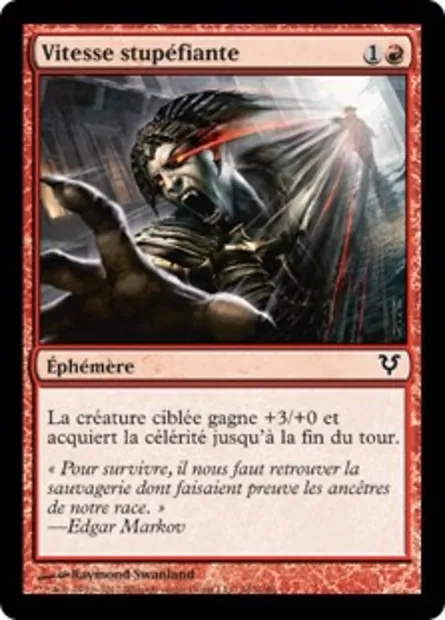 Vitesse stupéfiante, carte Magic AVR 163 — extension Avacyn ressuscitée