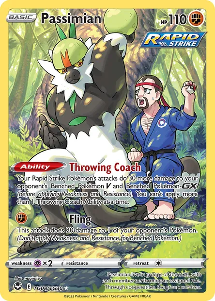 Passimian, Pokémon card SIT TG08 — Silver Tempest set