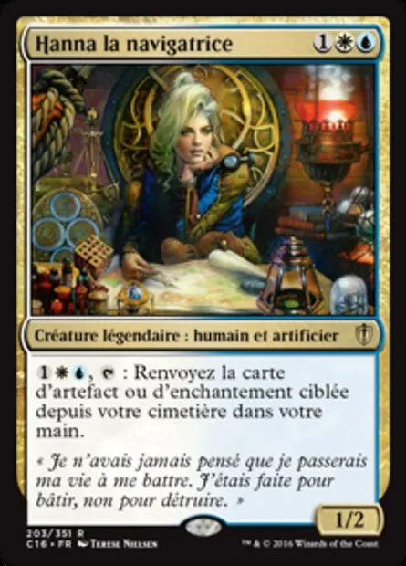 Hanna la navigatrice, carte Magic C16 203 — extension Commander 2016
