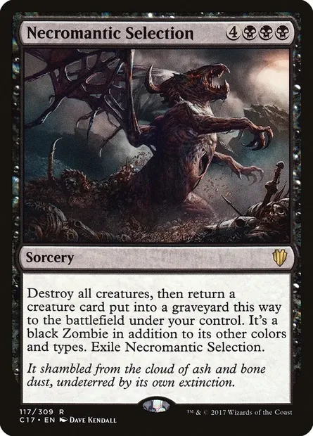 Necromantic Selection, Magic card C17 117 — Commander 2017 set