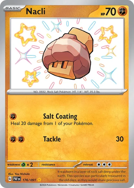 Nacli, Pokémon card PAF 176 — Paldean Fates set