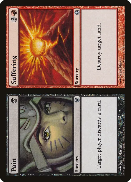 Pain // Suffering, Magic card DDH 72 — Duel Decks: Ajani vs. Nicol Bolas set