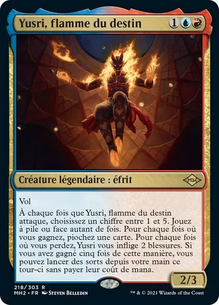 Yusri, flamme du destin, carte Magic MH2 218 — extension Horizons du Modern 2