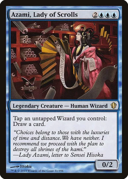 Azami, Lady of Scrolls, Magic card C13 31 — Commander 2013 set