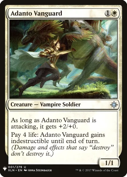 Adanto Vanguard, Magic card PLST XLN-1 — The List set