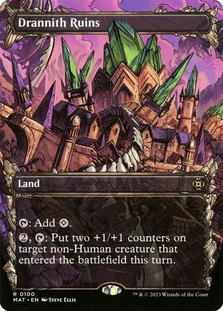 Drannith Ruins, Magic card MAT 100 — March of the Machine: The Aftermath set
