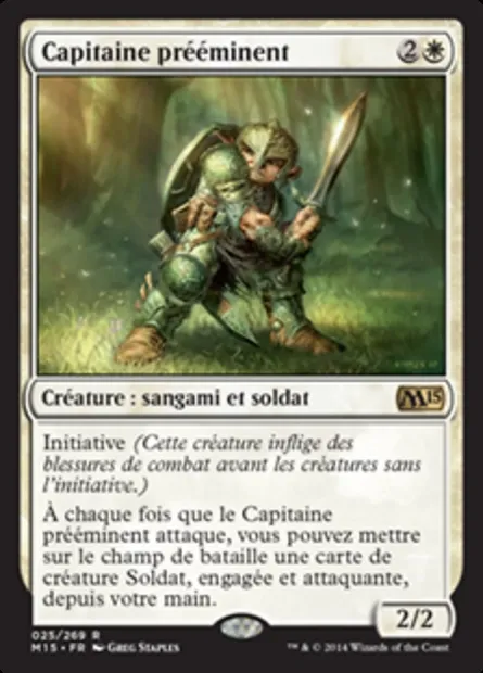 Capitaine prééminent, carte Magic M15 25 — extension Magic 2015
