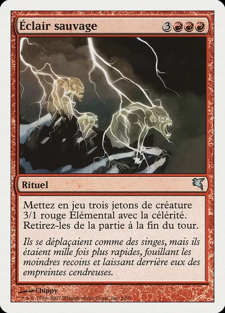 Éclair sauvage, carte Magic PSAL I2 — extension Salvat 2005