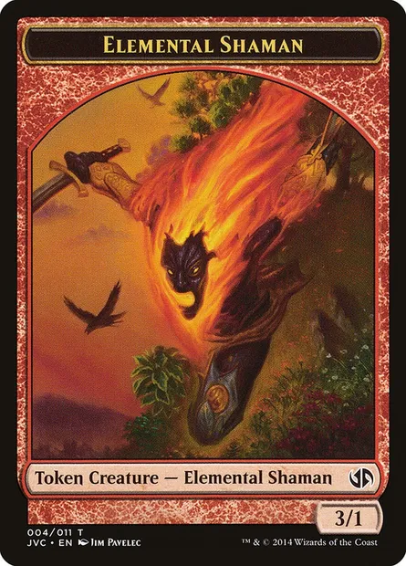 Elemental Shaman, Magic card TJVC 4 — Duel Decks Anthology: Jace vs. Chandra Tokens set